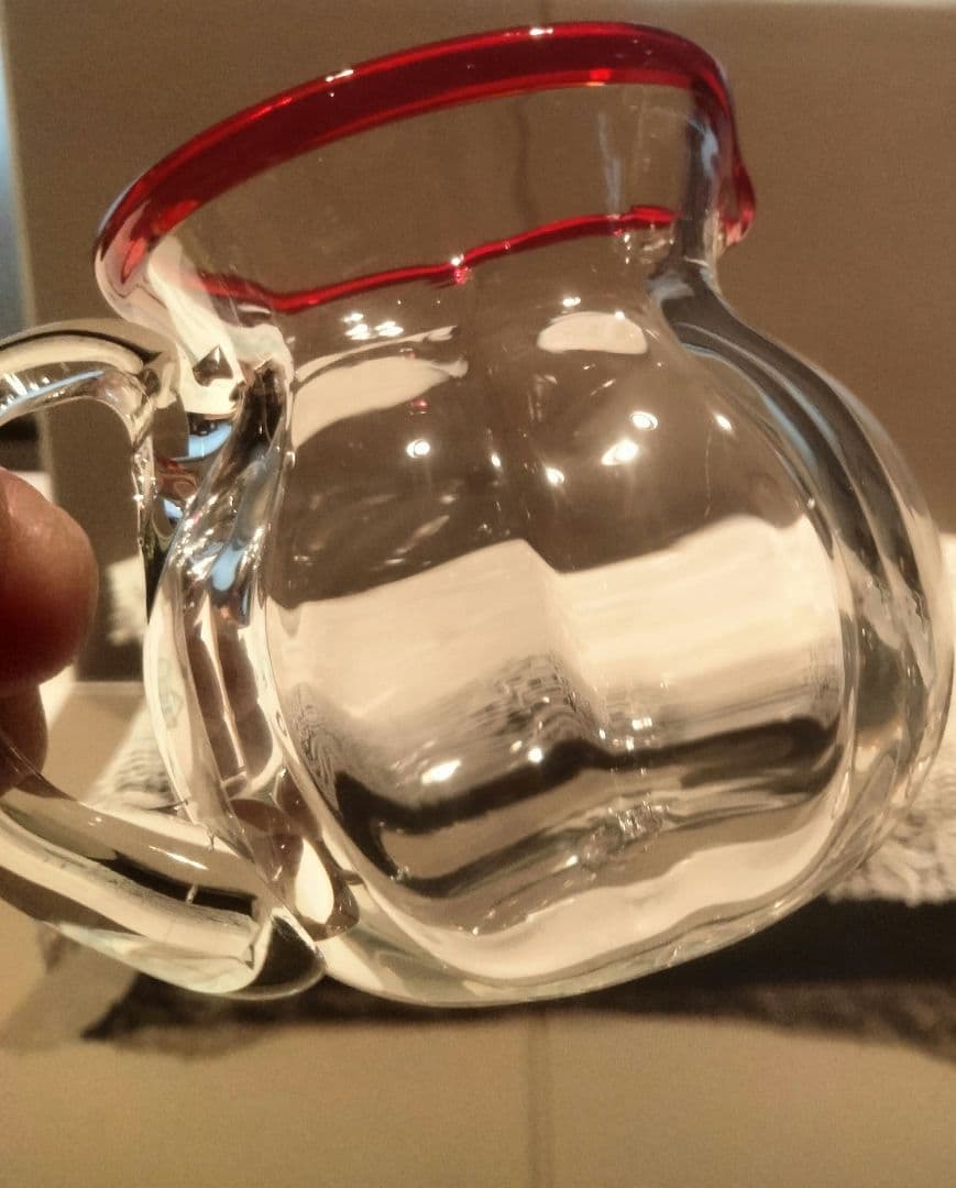 倉敷ガラス　名工　小谷眞三 超希少　ミルクグラス