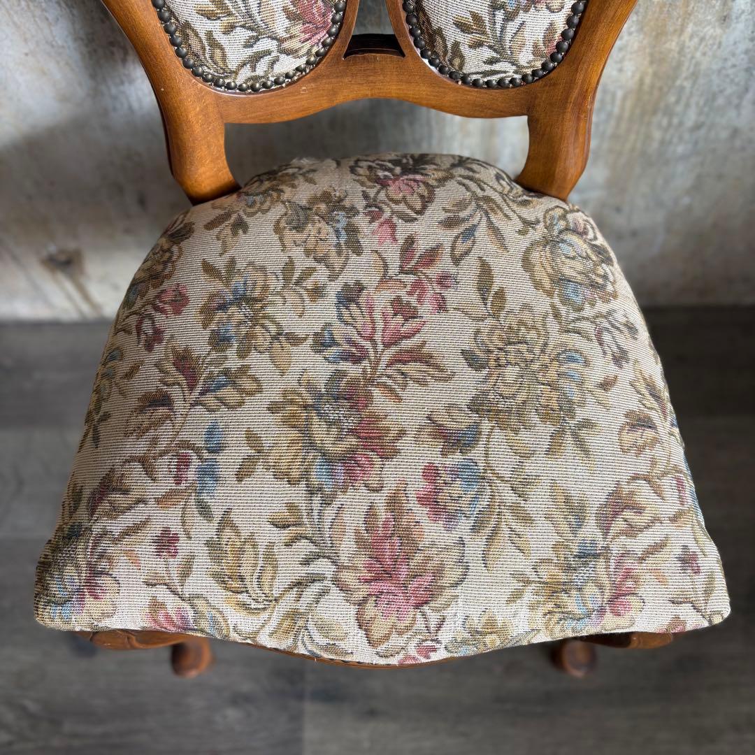 イタリアクラシック　フローレンスチェア　ダブルバック　猫脚　ヴィンテージ