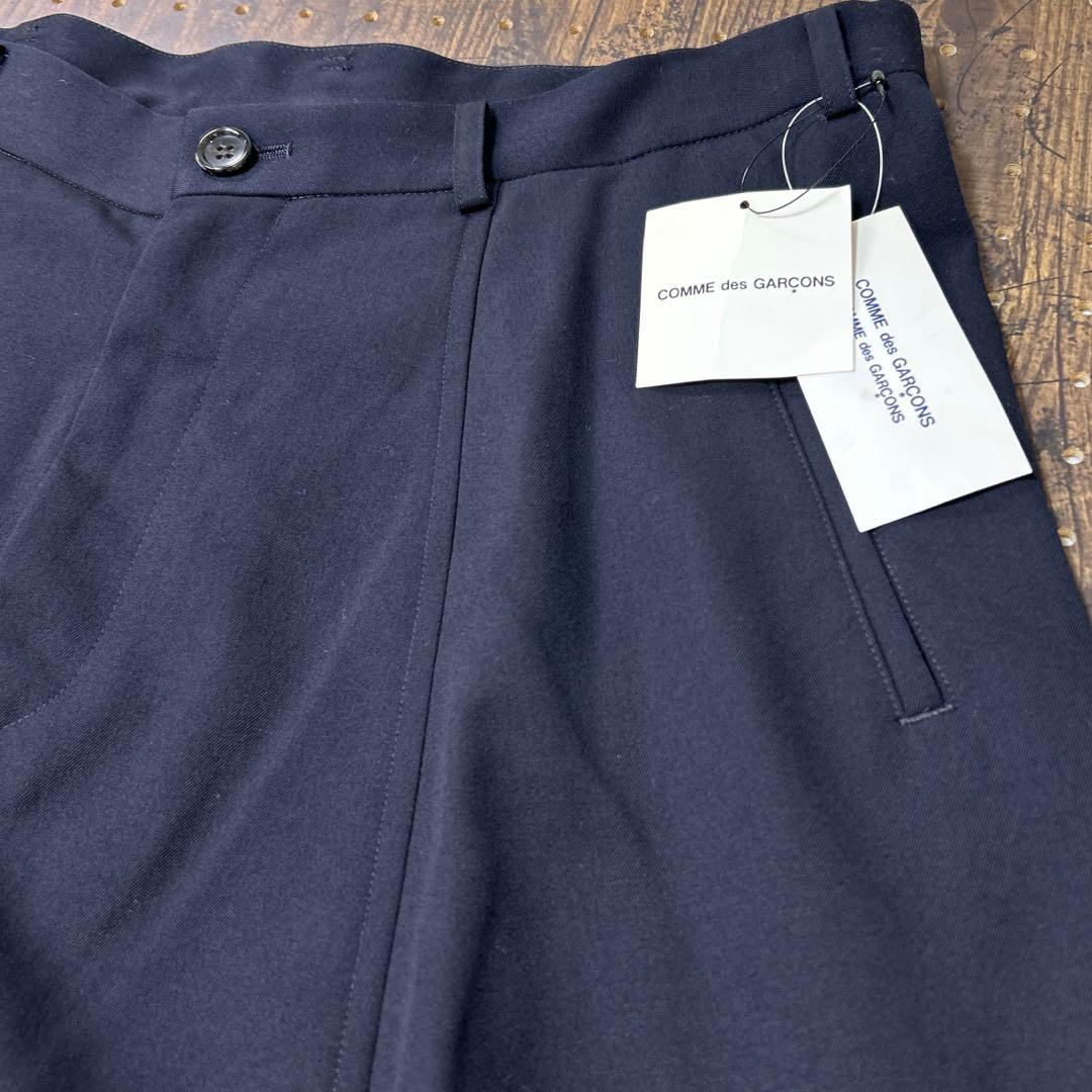 新品タグ付　コムデギャルソン　サルエルパンツ　黒　紺　L ウール100%