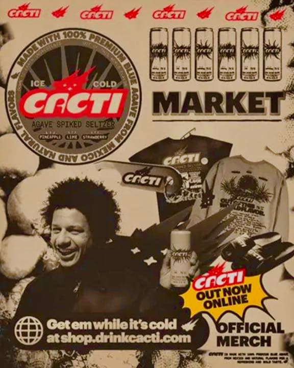 Travis Scott \"CACTI”DOWN TO EARTH TOWEL