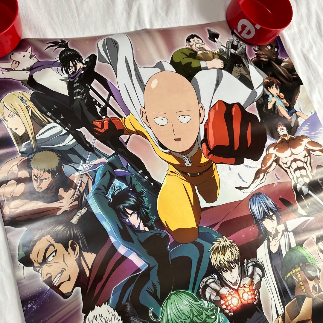 希少　廃盤　大判　ディスプレイ　ワンパンマン　ポスター ヒーロー集結