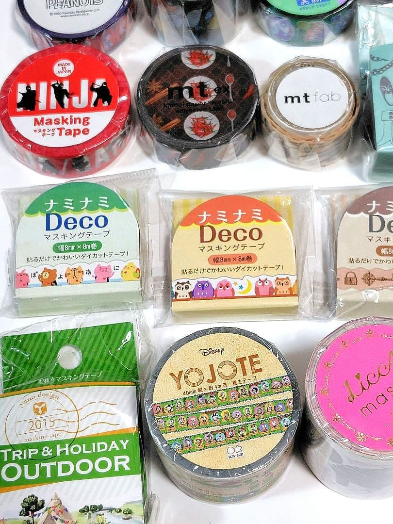 マスキングテープ41個＋養生テープ2個＋リラックマロール付箋メモ