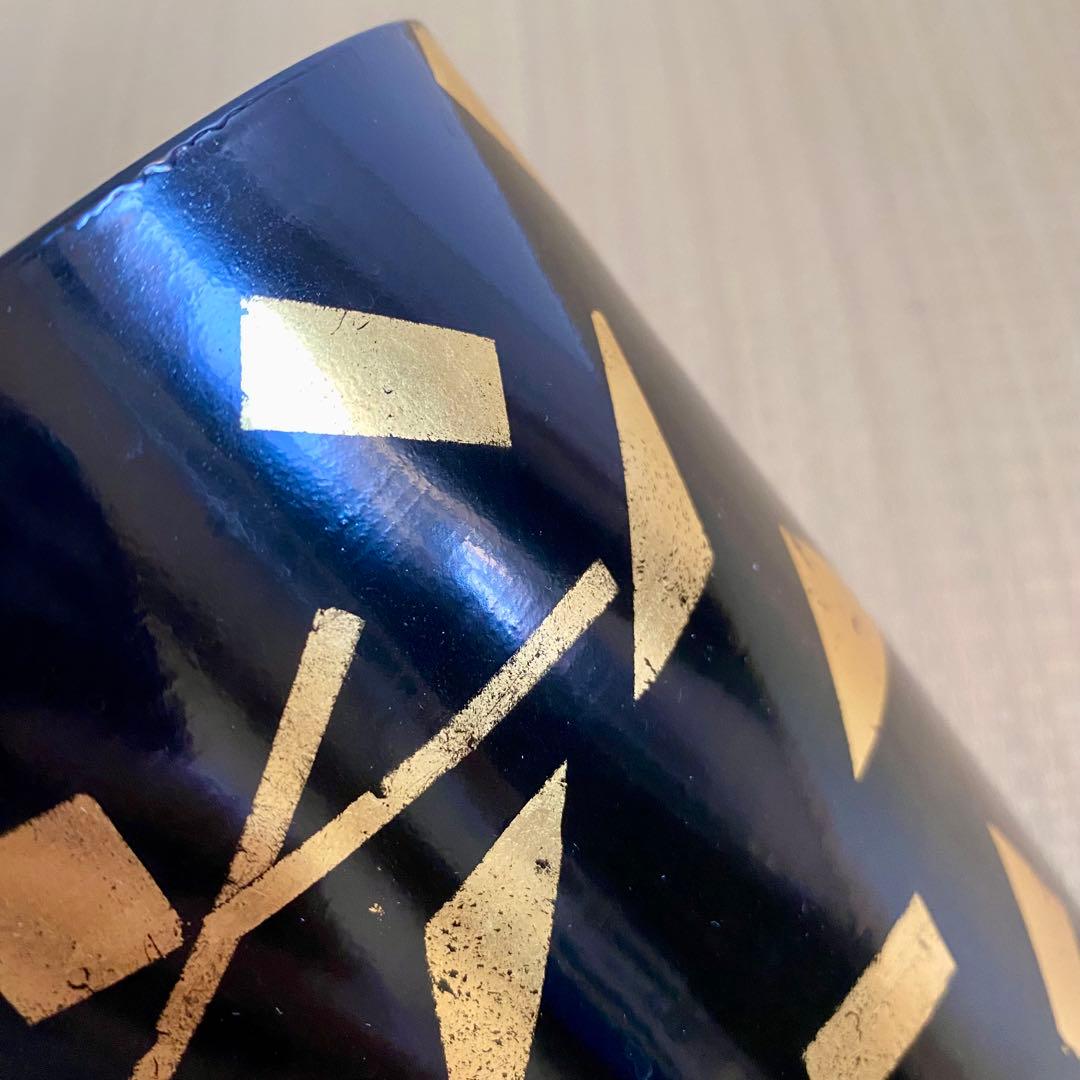 玄々斎好写【葉蓋水指】箔散らし 天然木 曲物 漆塗 真塗 金箔 茶道具