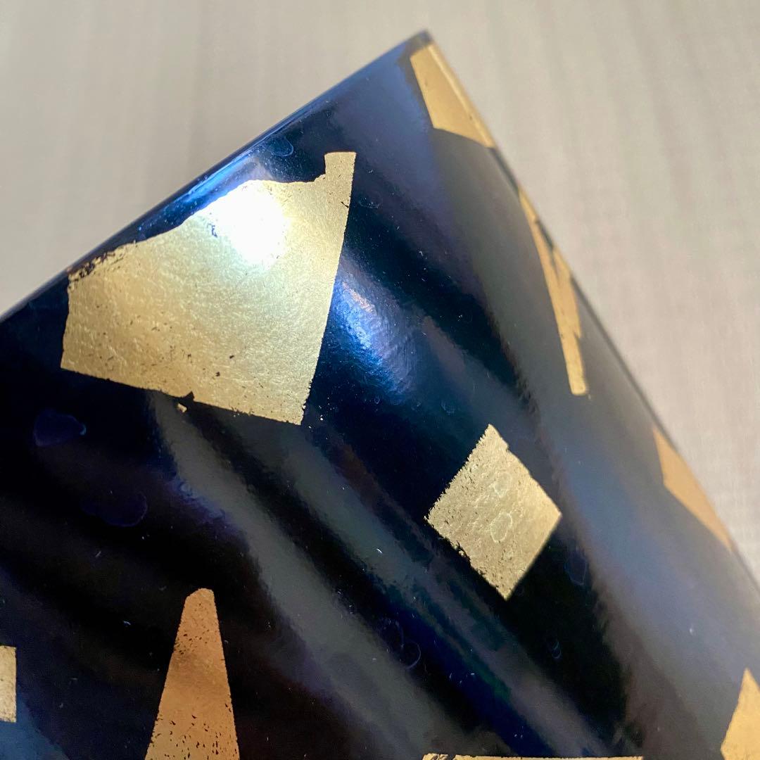 玄々斎好写【葉蓋水指】箔散らし 天然木 曲物 漆塗 真塗 金箔 茶道具