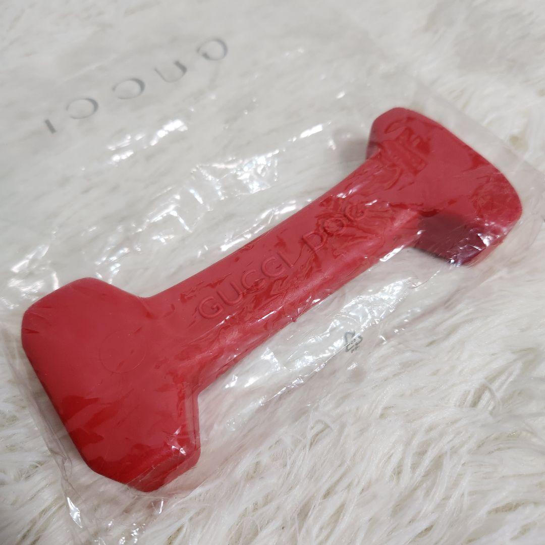 【入手困難】GUCCI DOG 犬用 ラバードッグトイ 赤 骨ボーン