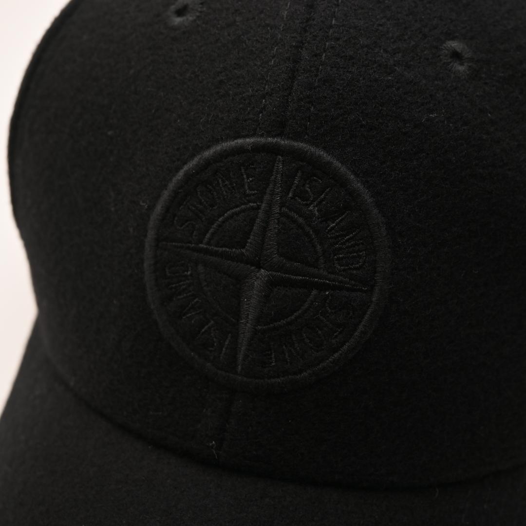 も*り様 STONE  ストーンアイランド キャップ ブラック 黒