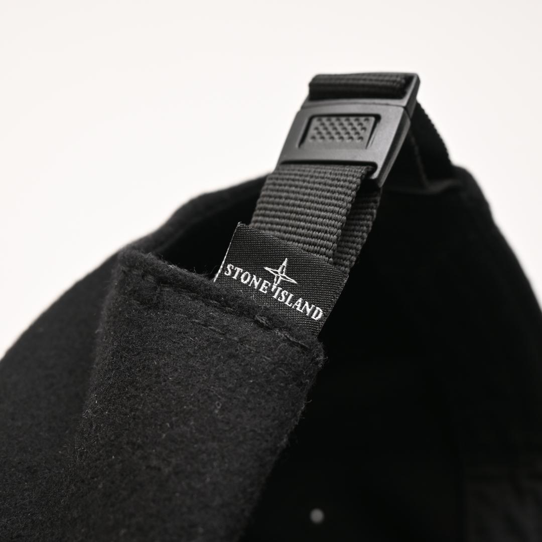 も*り様 STONE  ストーンアイランド キャップ ブラック 黒