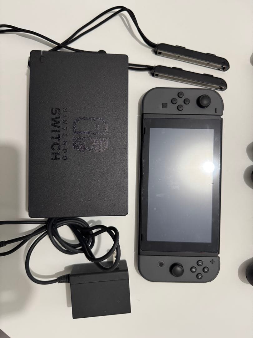 Nintendo Switch本体グレー（付属品すべて◎）ケース＋コントローラー