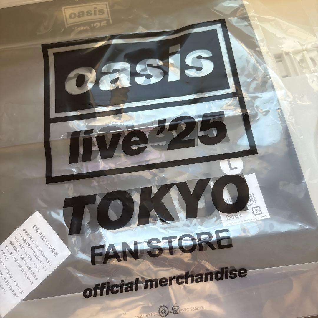 oasis live25 東京会場限定 Tシャツ 10/25 ショッパー付 L