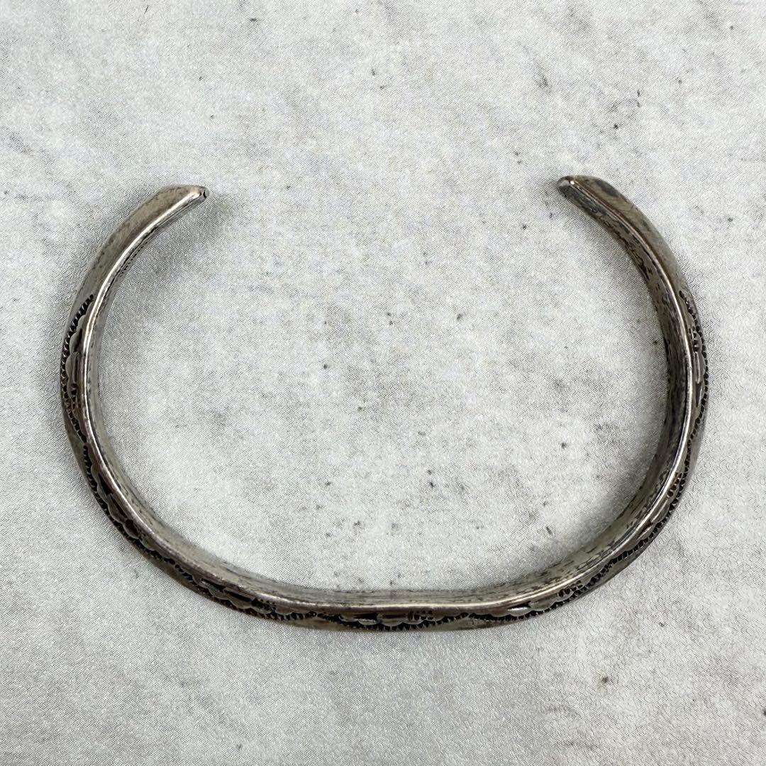 Indian Jewelry トライアングルシルバーバングル 925 刻印あり