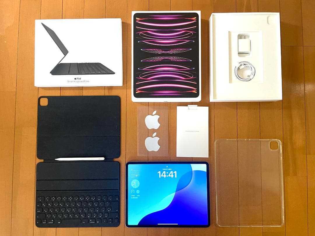 4点 iPad Pro 12.9 第6世代＋純正キーボード＋純正ペン＋カバー