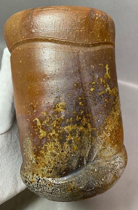 茶道具　印部　旅枕掛花入　伊勢崎満