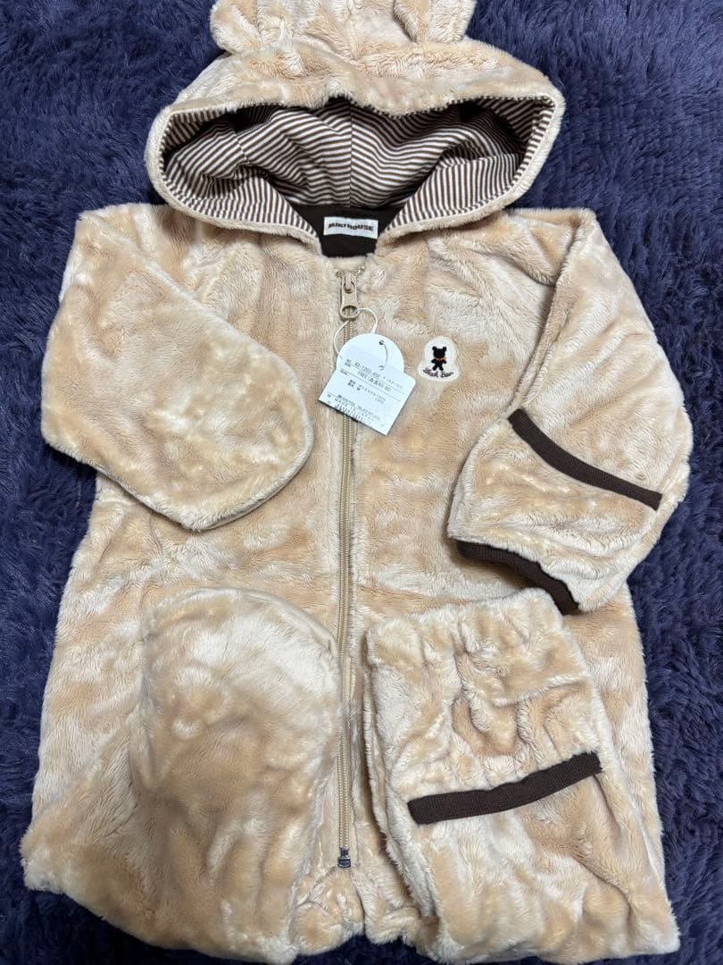 ミキハウス フリースロンパース　60 70 80