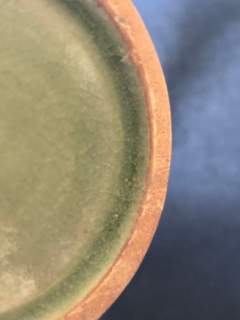 中国古美術品　青磁　八稜瓶　花瓶　龍泉窯　21cm