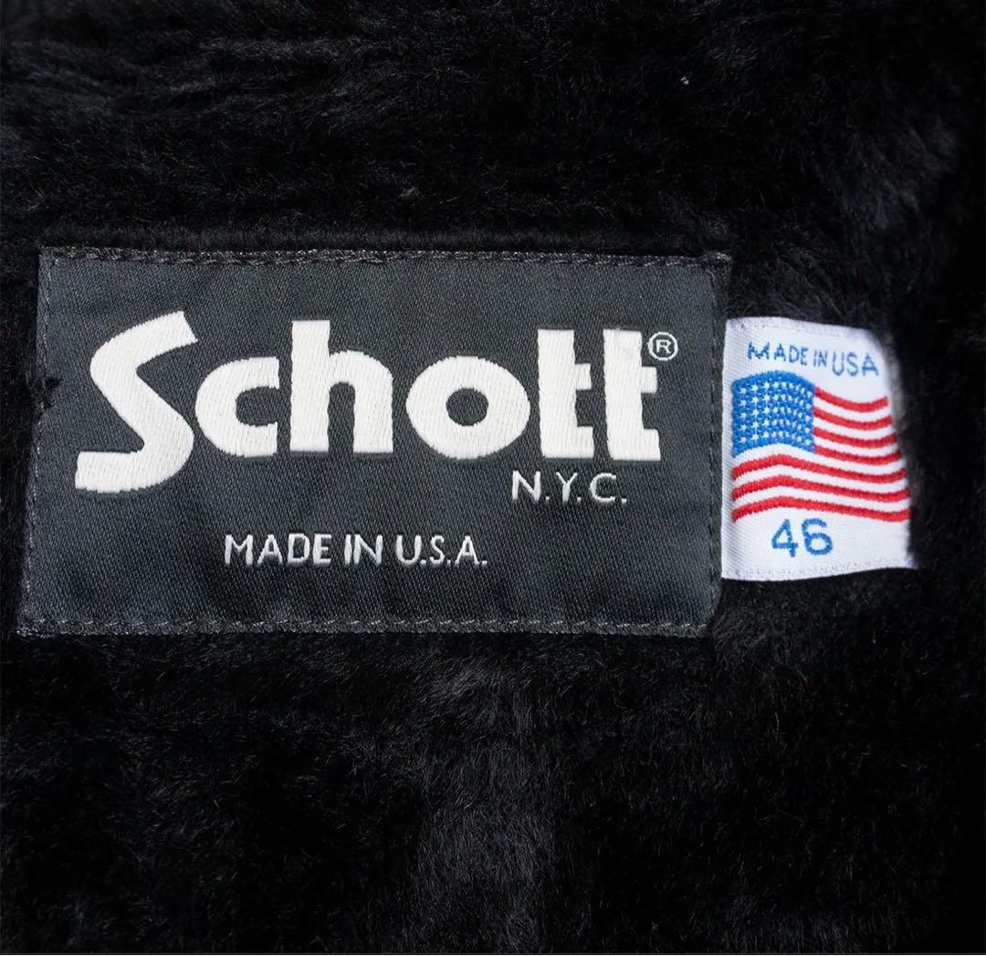 【状態◎】Schott 641 サイズ46 シングルライダース