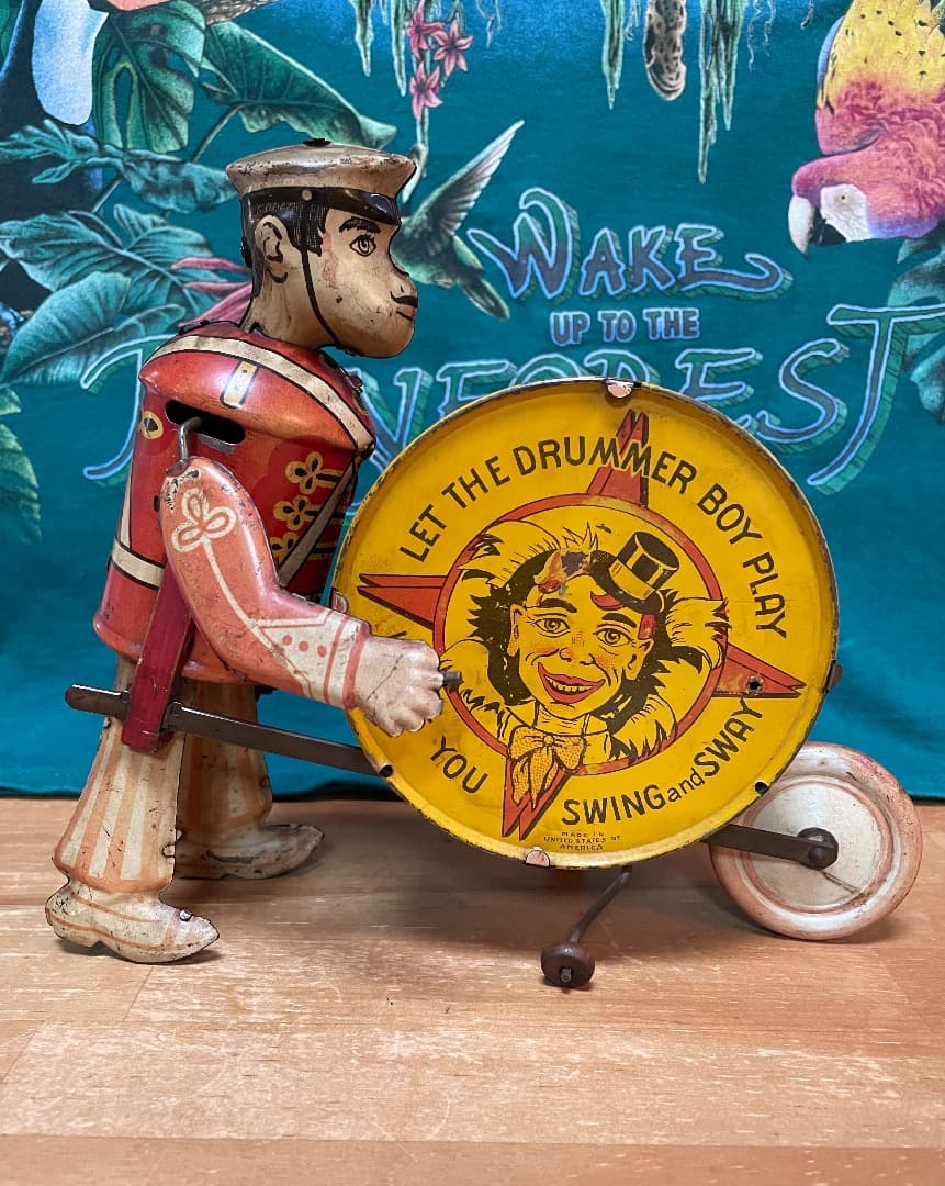 40’s アンティークトイ 「マーチング ドラマー」