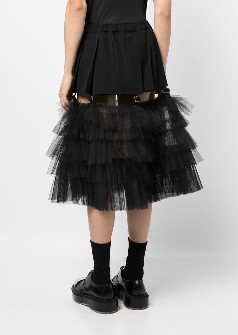【BLACK COMME des GARCONS】チュール ドッキング スカート