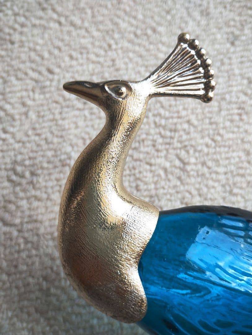 孔雀のアンティーク香水瓶 AVON社製