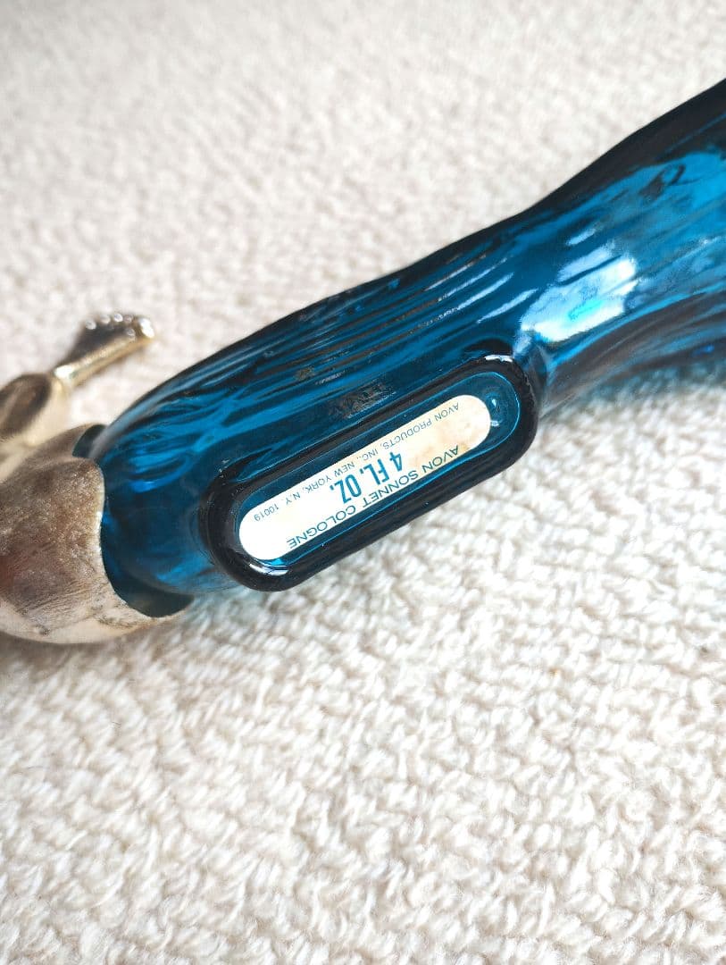 孔雀のアンティーク香水瓶 AVON社製