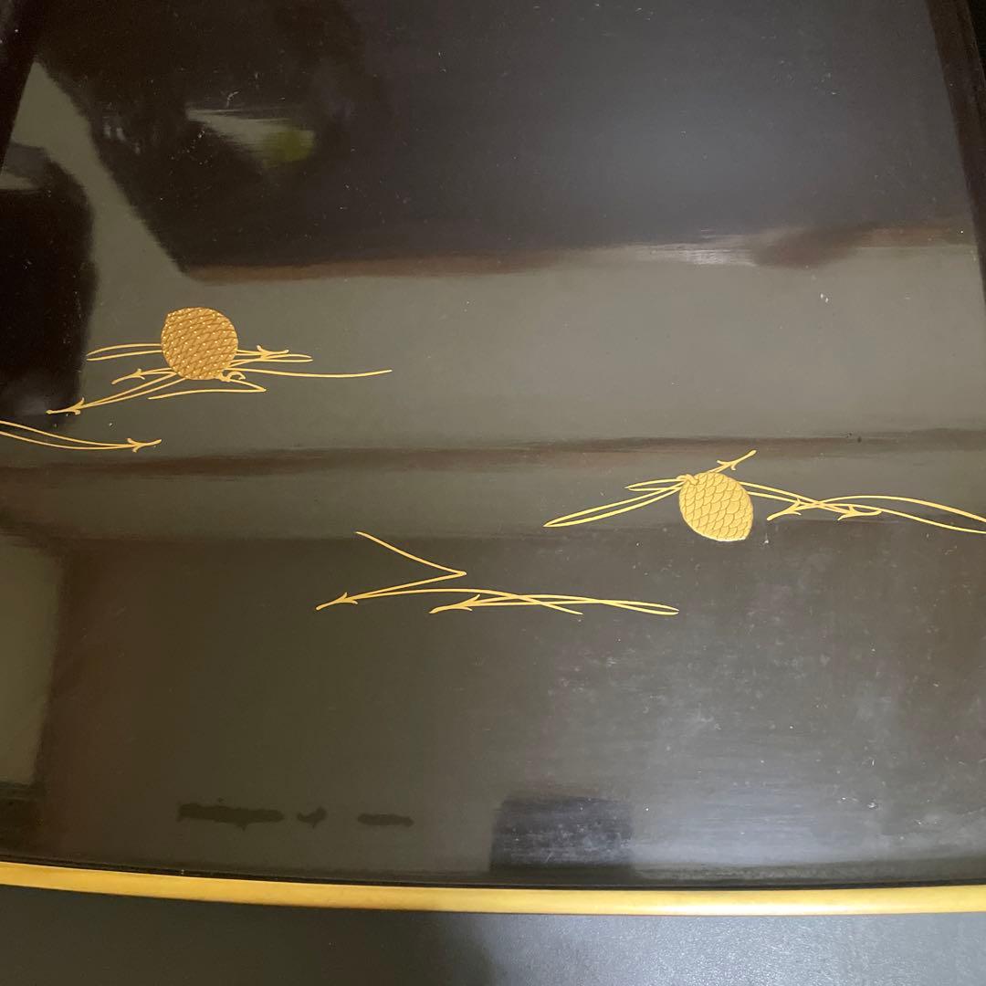 時代物　輪島塗り　蒔絵お盆　お膳　5個　汁椀4個サービス