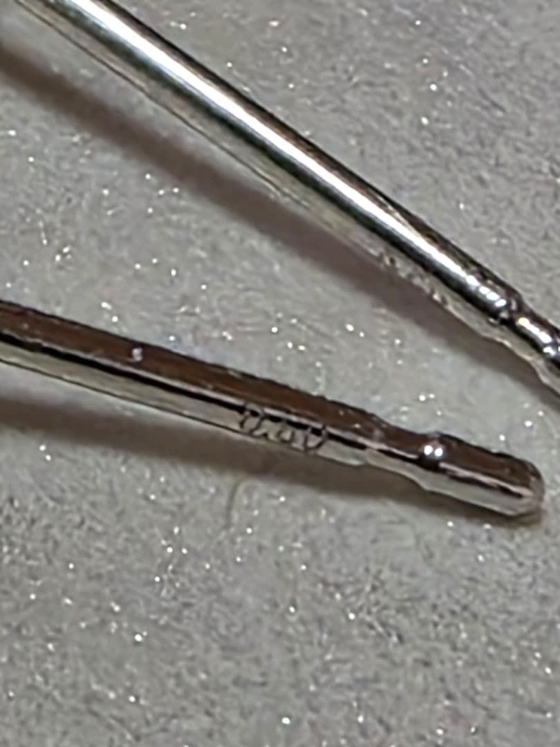 pt900 ブルー トパーズ　ピアス 両耳　プラチナ　3連