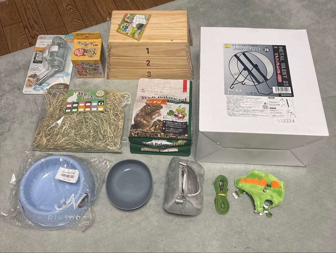 うさぎ　チンチラ　モルモット　ペット　飼育セット お出迎え