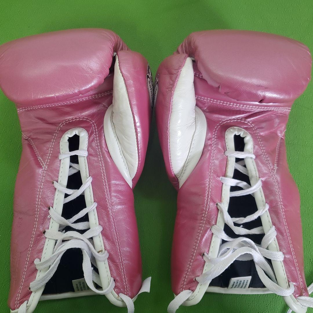 REYES ボクシンググローブ 8オンス　ピンク 　 セーフティック紐式