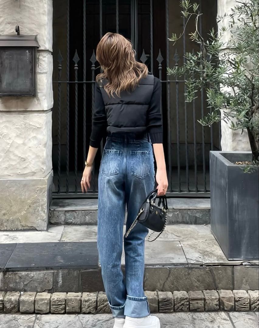 DIANTE ミニボストンショルダーバッグ ブラック