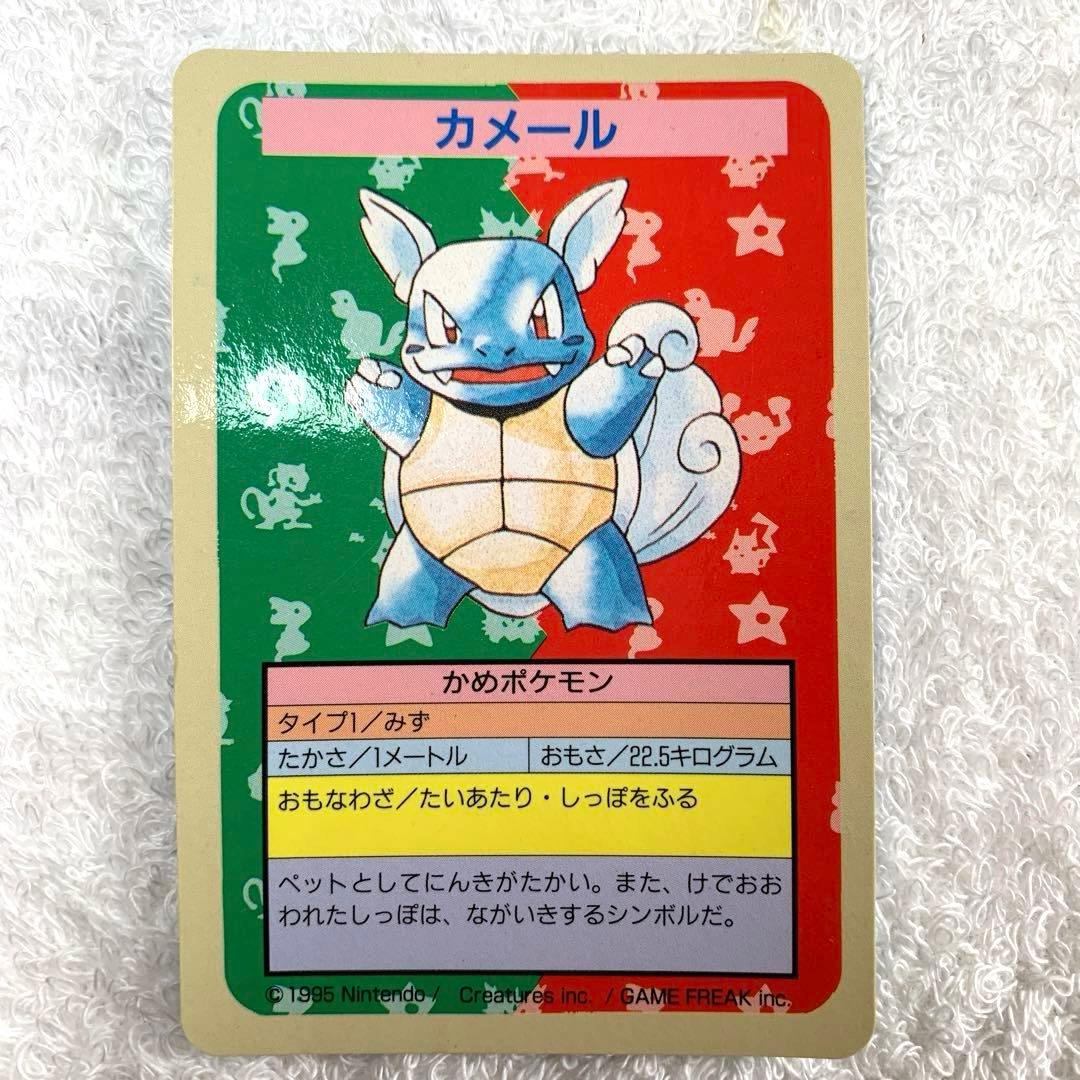 【希少】カメール　ポケモンカード　番号無し エラー 裏青　トップサン　初版　C