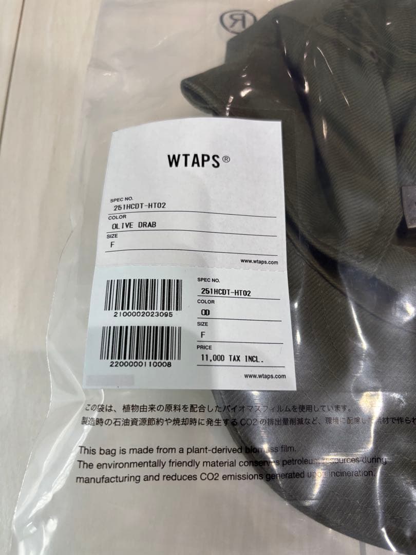 値下げ不可 wtaps 6パネル コットンキャップ 新品未使用品