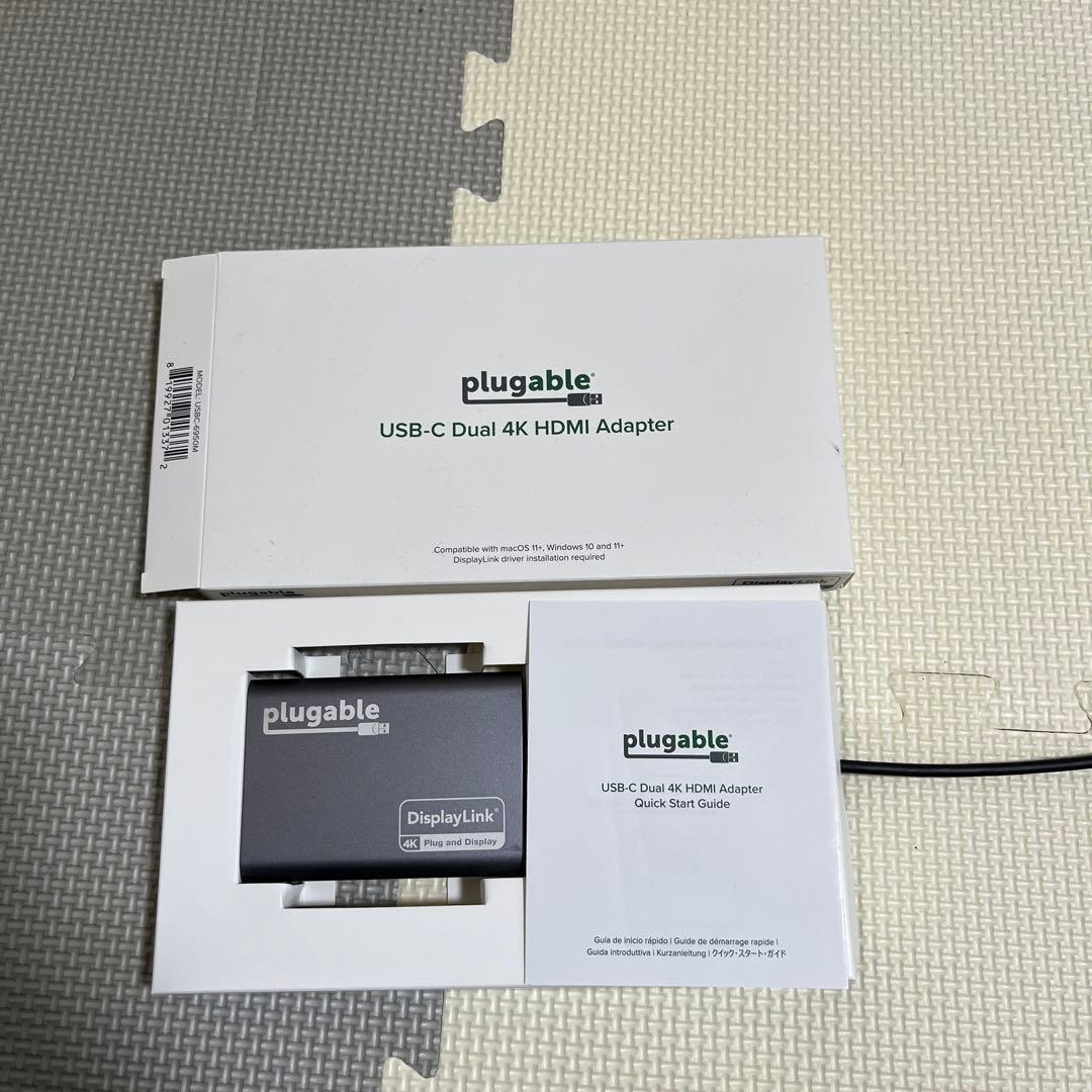 Plugable USB-C デュアル4K HDMIアダプター