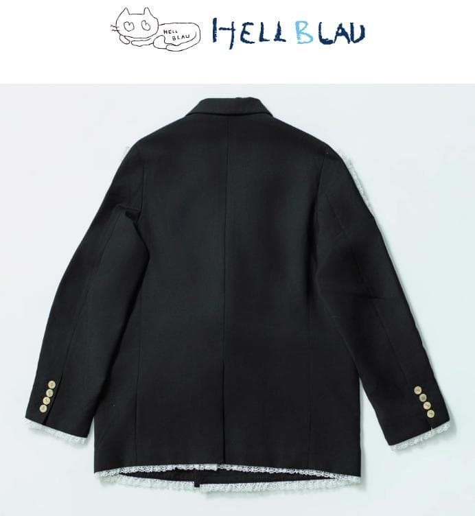 ano ／ あのちゃん HELL BLAU テーラードジャケット（BLACK）