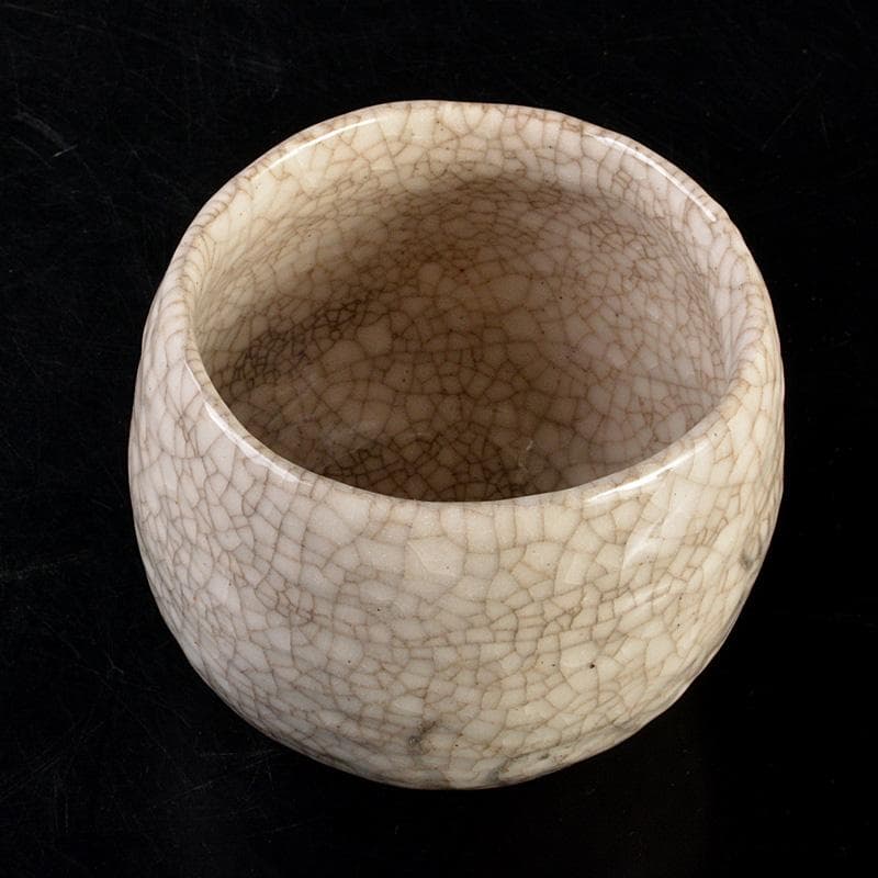 茶道具　瀬戸焼　志野焼　窯神焼　加藤春武作　絵志野茶碗　時代箱　N　6689