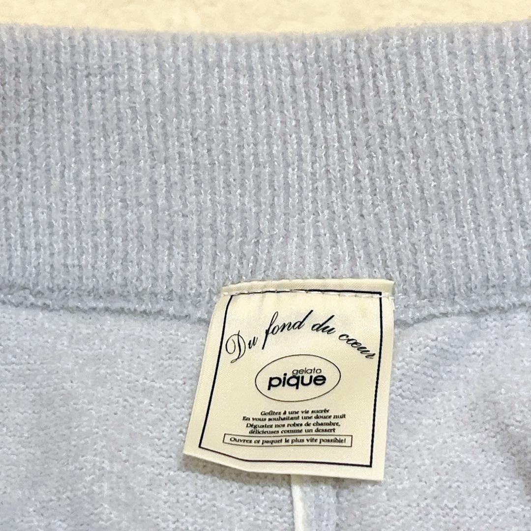 新品タグ付きgelato pique エアモコフラワーロゴジャガード 上下セット