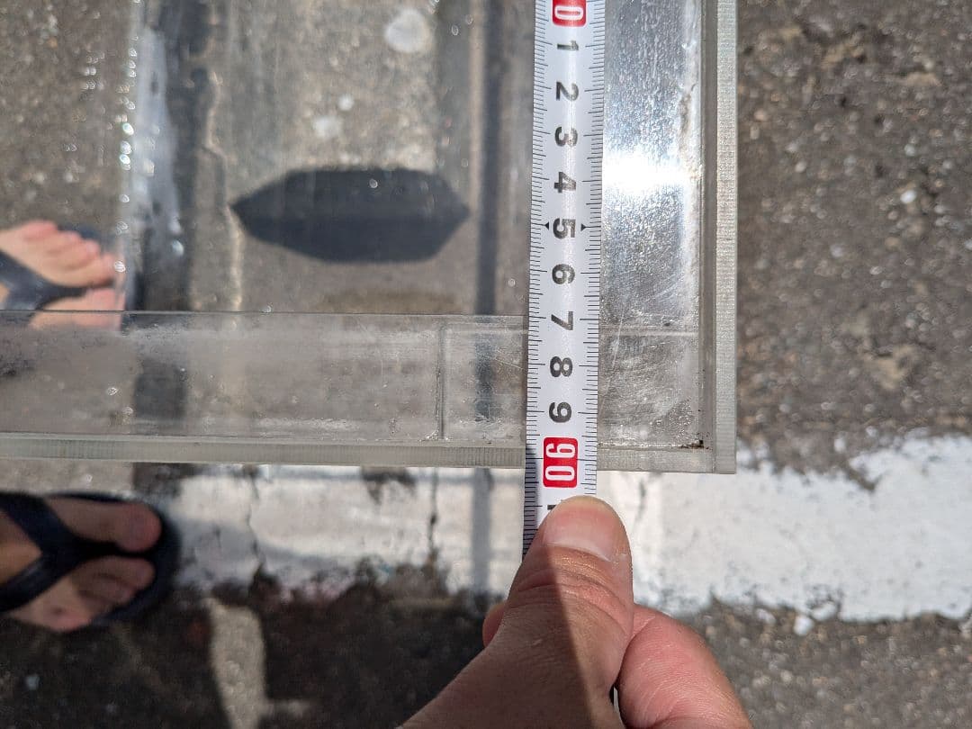 アクリル水槽 約90cm x 30cm x 30cm※若干のサイズ差があります