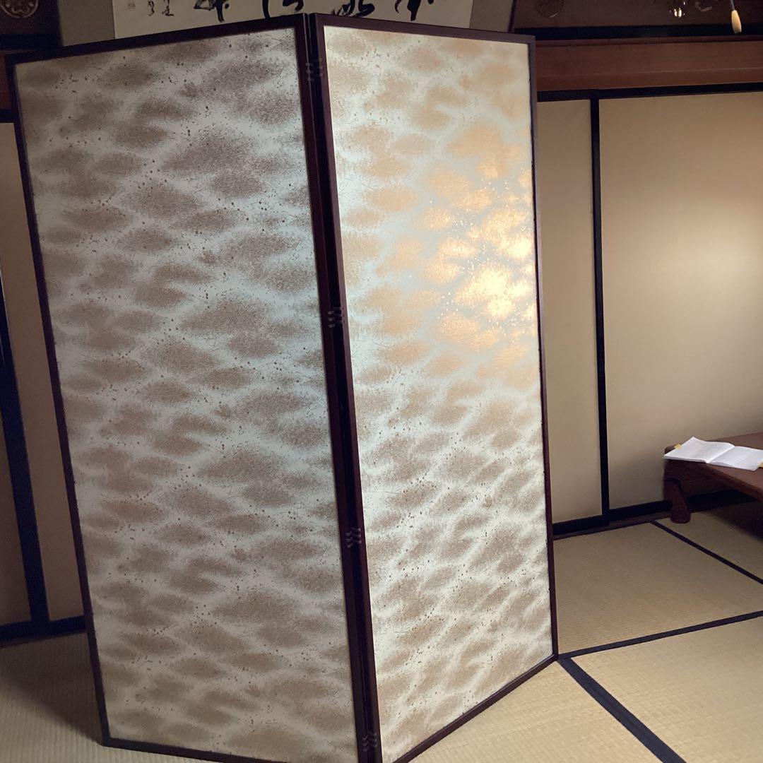O-31.屏風 水屋屏風　お茶事　御朱印　パテーションとしても　美品