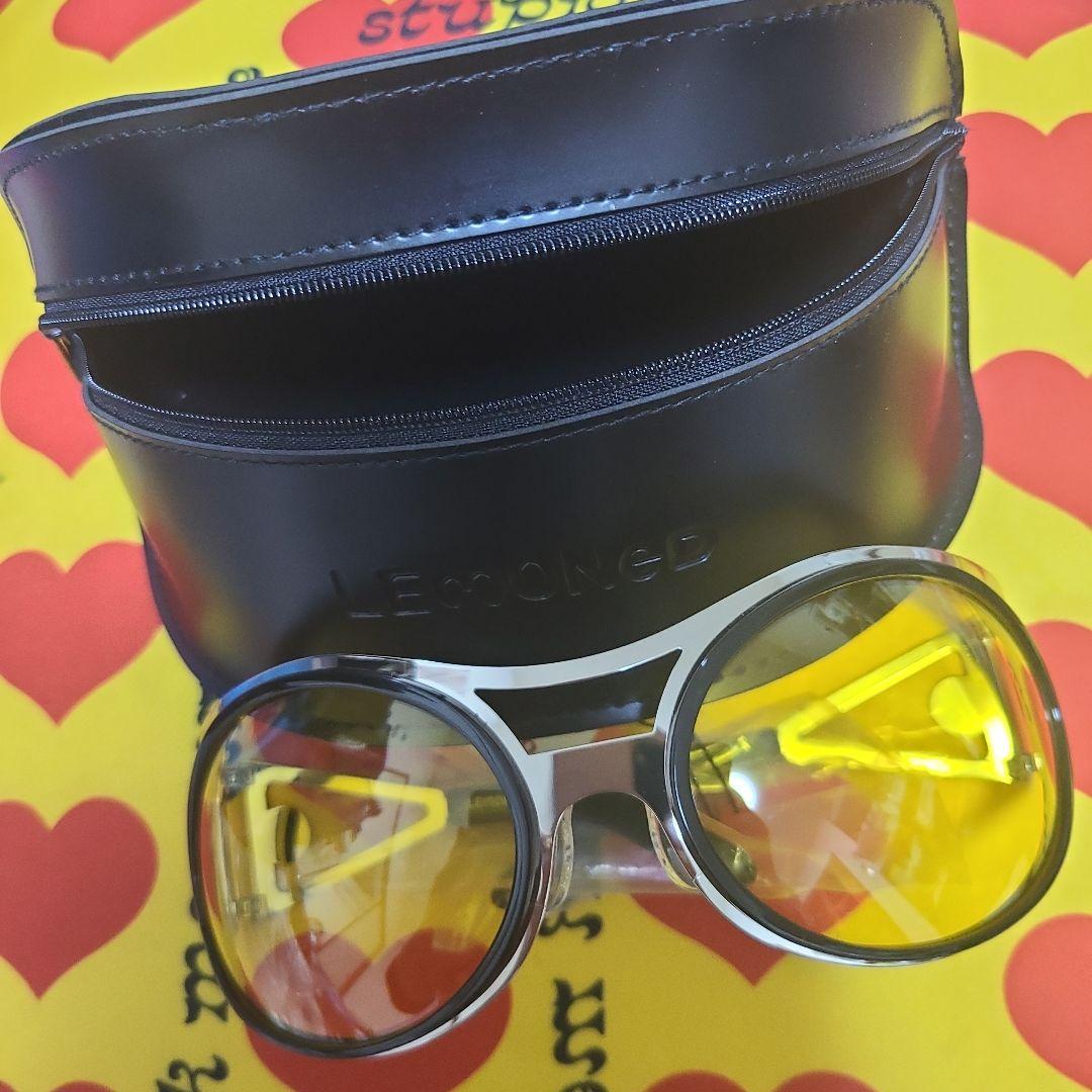 LEMONED ラウンド型サングラス イエロー