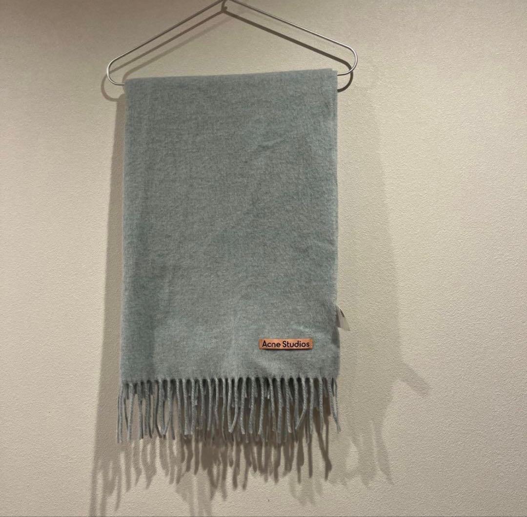 Acne Studios ライトグレー(水色) マフラー 200x70cm