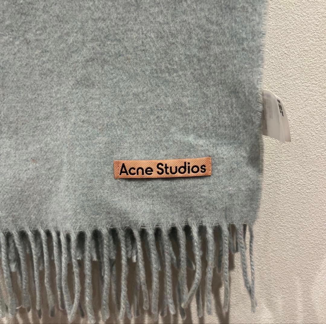 Acne Studios ライトグレー(水色) マフラー 200x70cm