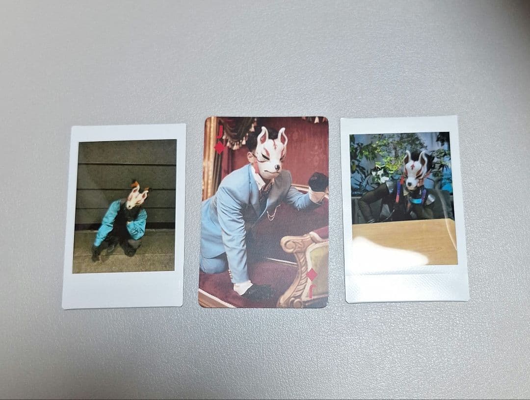 O-MENZ きつねさんチェキ&トランプセット②