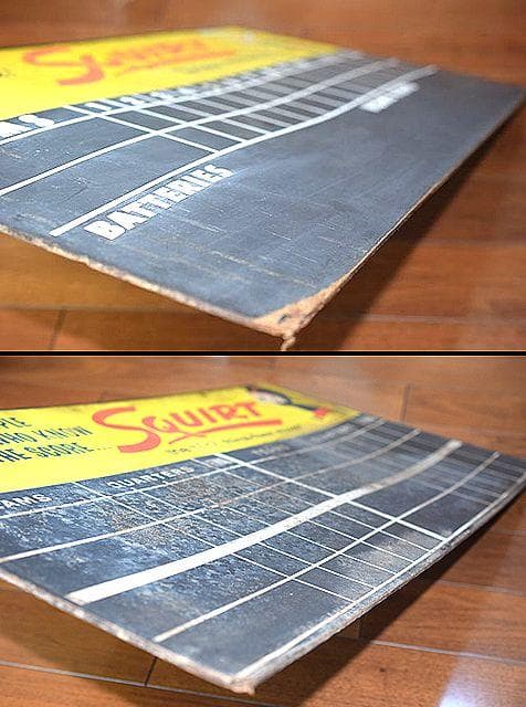 1960’s SQUIRT スクワート ビンテージ 両面 看板 スコアボード