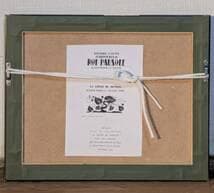 【真作】版画　藤田嗣治　木版画　蜂腰の女　モノクロ版画　抽象女性像　X36