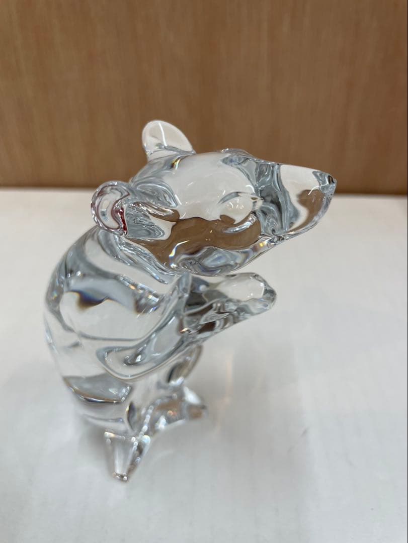 バカラ ネズミのクリスタル オブジェ
