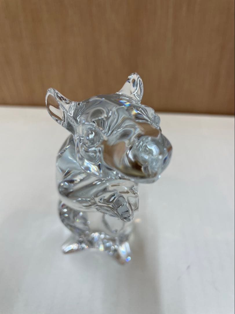 バカラ ネズミのクリスタル オブジェ