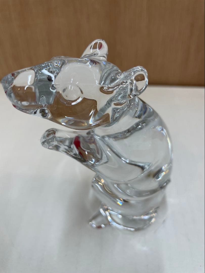 バカラ ネズミのクリスタル オブジェ
