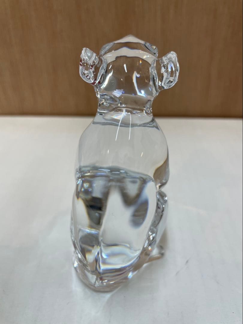 バカラ ネズミのクリスタル オブジェ