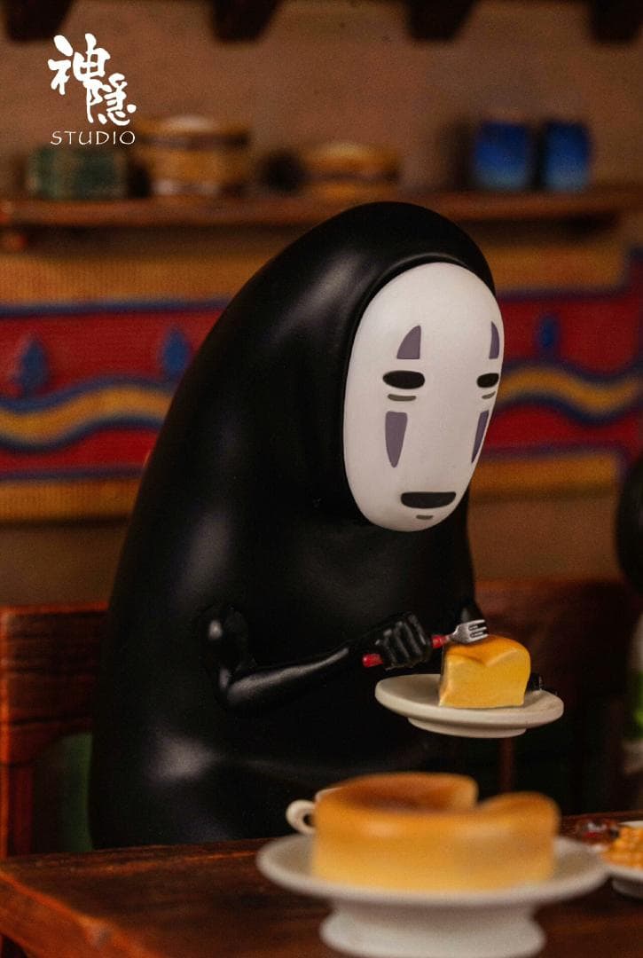 千と千尋の神隠し 銭婆の家でのお茶会 樹脂 彫刻 フィギュア