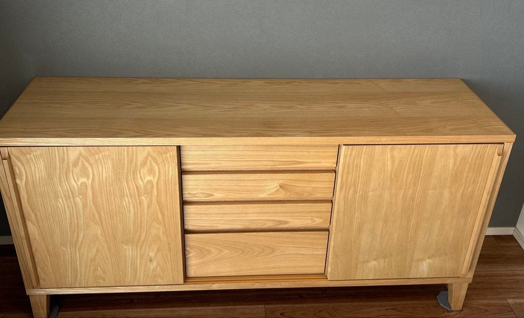 大川家具　サイドボード　キャビネット　150cm