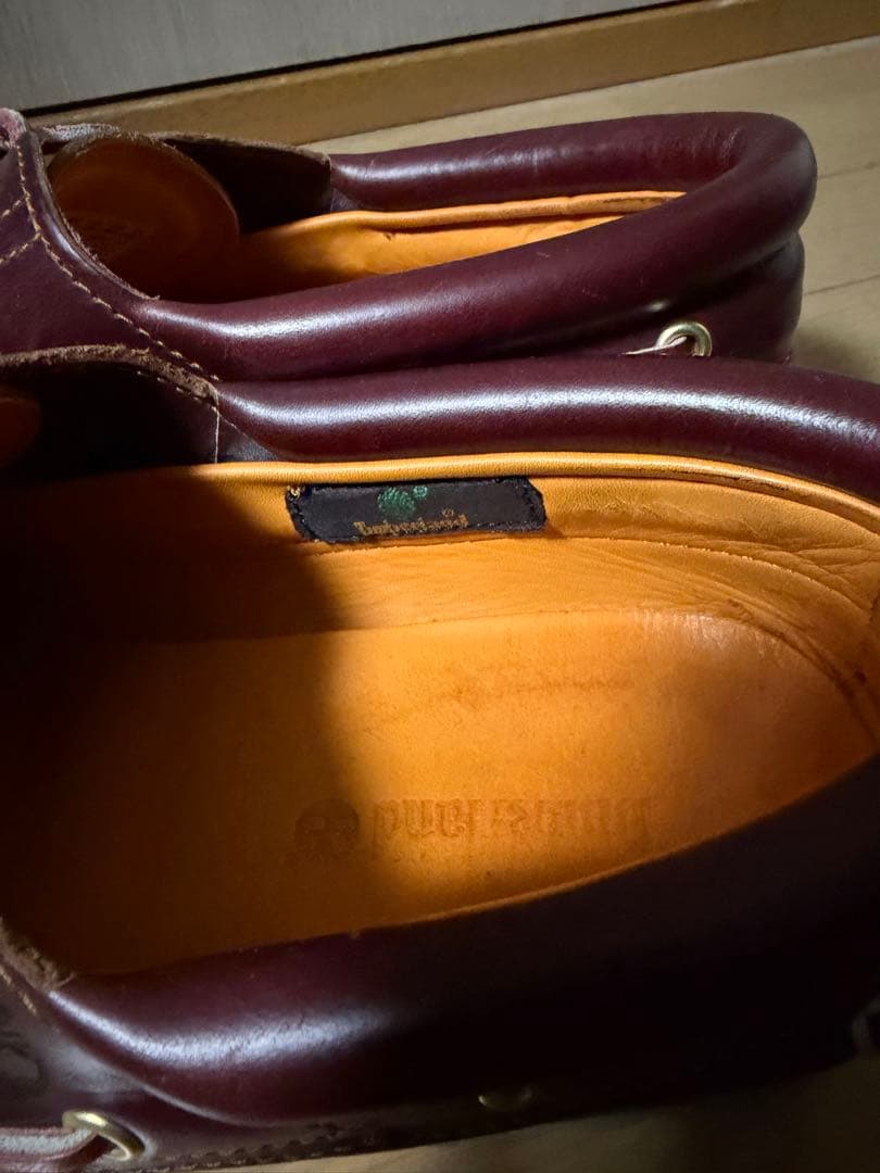 【定番】ティンバーランド デッキシューズ 3eye クラシック バーガンディ