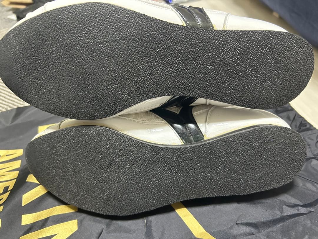 ボクシング シューズ ミズノ 白黒 25.0cm